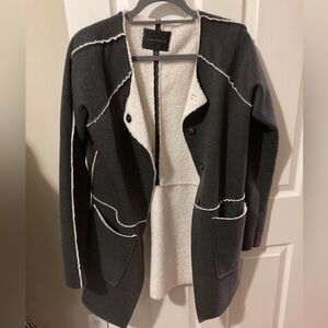 Sanctuary Women's Grey and Cream Jacket -- SOLD